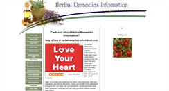 Desktop Screenshot of herbal-remedies-information.com